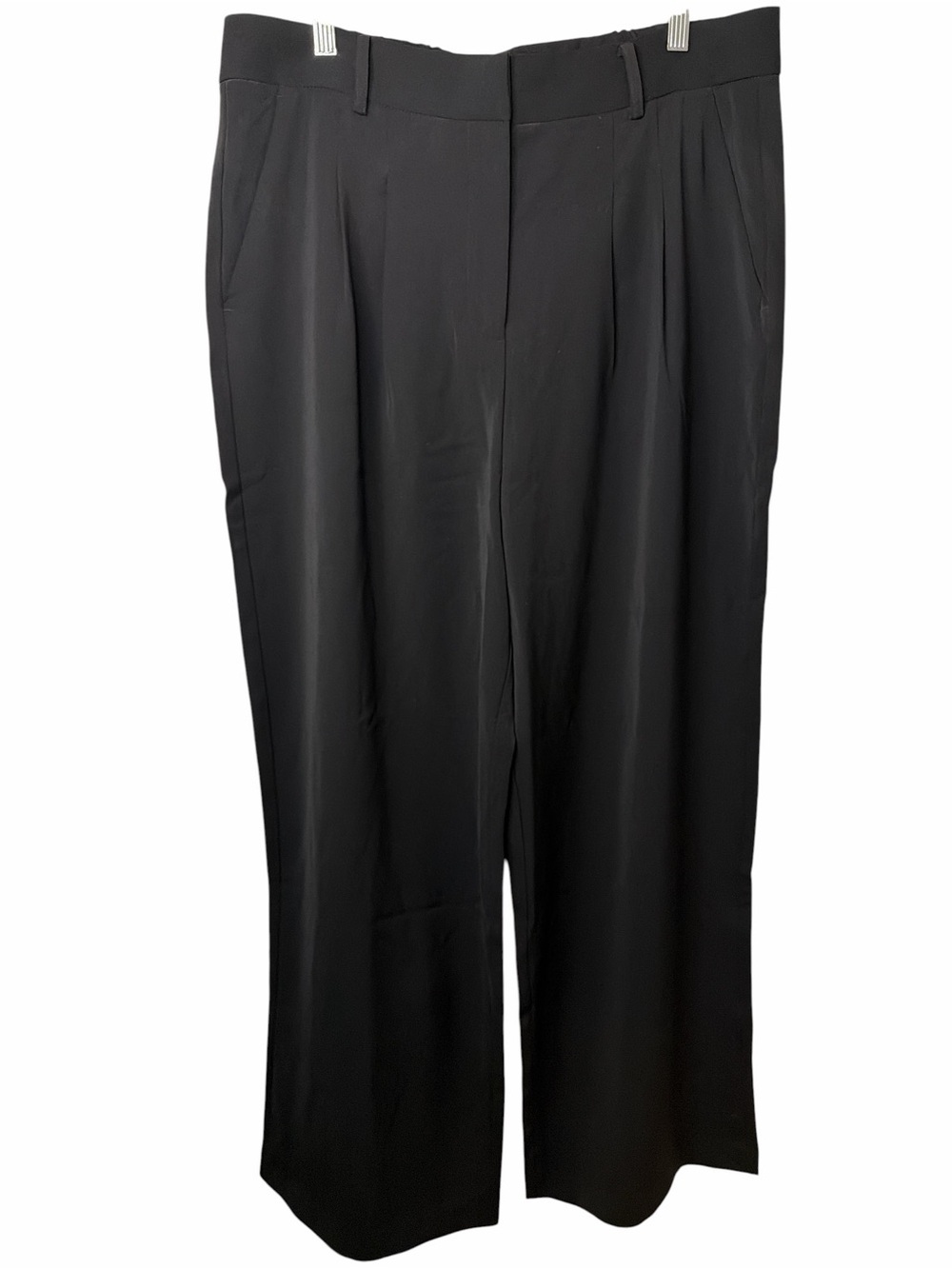 French Connection Black Pleated Wide Leg Pants NWT